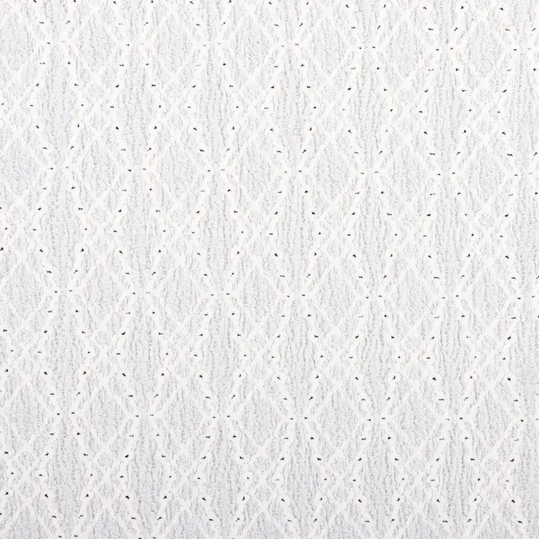 China Fabric for Crop Top,Dresses (Cardigan Button) ,Dresses (Pullover)  Weft Jacquard Knit Fabric Polyester Spandex off-white color buy from China wholesaler bulk order at wholesale price free worldwide shipping Alibaba