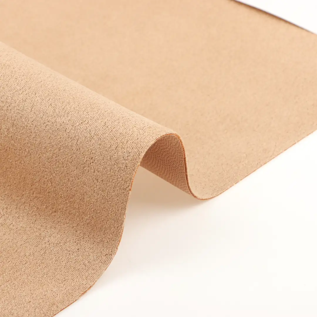 China Fabric for Skirt,Padded Jacket,Overcoat Suede Knit Fabric Polyester Spandex Brown color buy from China wholesaler bulk order at wholesale price free worldwide shipping Alibaba