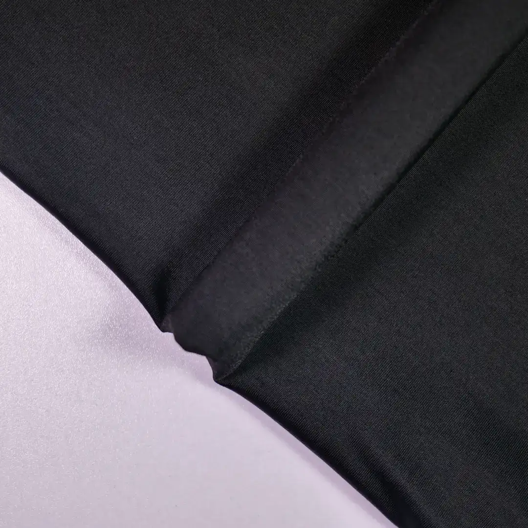 China Fabric for Leggings,Yoga Clothes,Swim shorts,Sports Bras Tricot Knit Fabric Nylon Spandex Black color buy from China wholesaler bulk order at wholesale price free worldwide shipping Alibaba