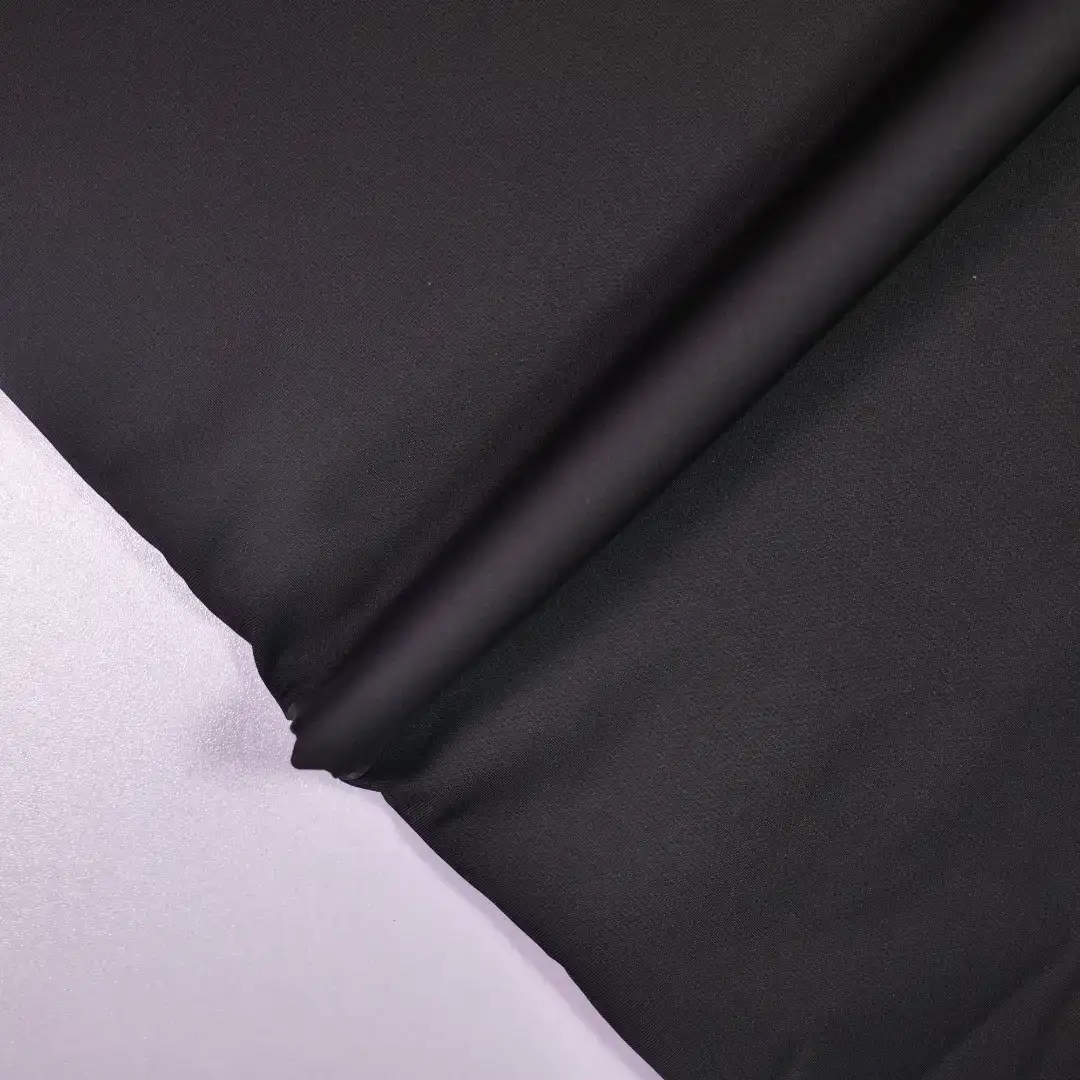 China Fabric for T-Shirt,Lingerie,Yoga Clothes Tricot Knit Fabric Nylon Spandex Black color buy from China wholesaler bulk order at wholesale price free worldwide shipping Alibaba