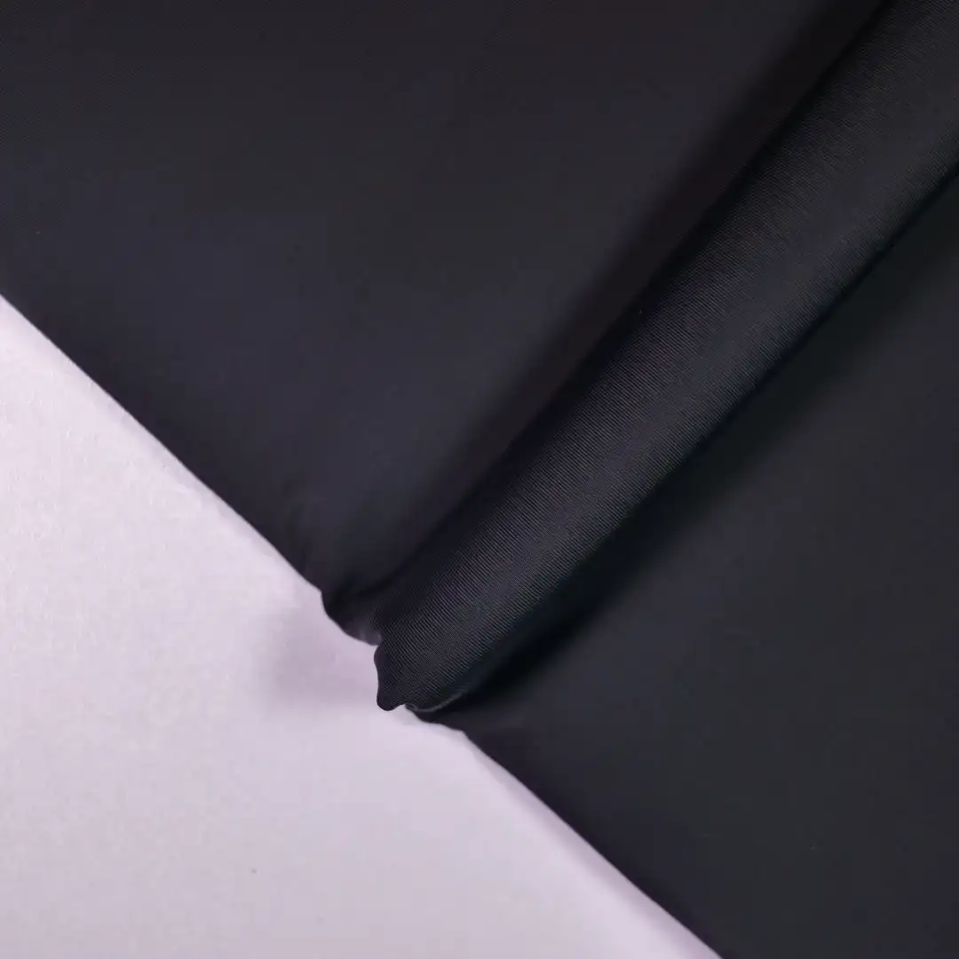 China Fabric for T-Shirt,Shorts,Yoga Clothes,Yoga Pants,Sports Bras Two-way Stretch Knit Fabric Nylon Spandex Black color buy from China wholesaler bulk order at wholesale price free worldwide shipping Alibaba