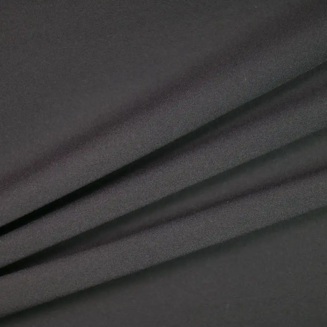 China Fabric for Yoga Pants,Tracksuits,Swim shorts,Sports Bras Tricot Knit Fabric Polyester Spandex Black color buy from China wholesaler bulk order at wholesale price free worldwide shipping Alibaba