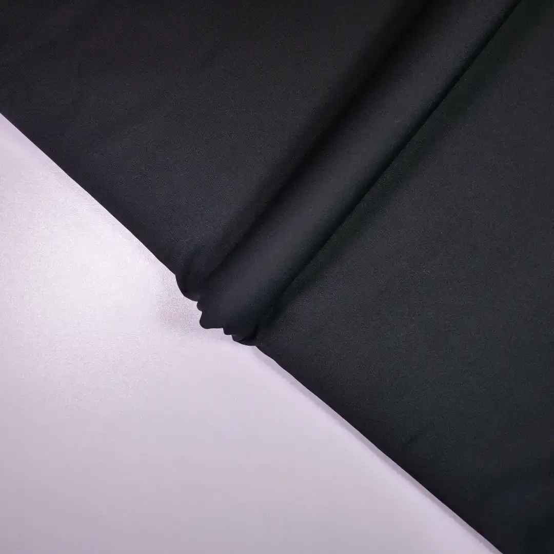China Fabric for Jackets,Yoga Clothes,Yoga Pants,Tracksuits,Sports Bras Double-side fleece Knit Fabric Polyester Spandex Black color buy from China wholesaler bulk order at wholesale price free worldwide shipping Alibaba