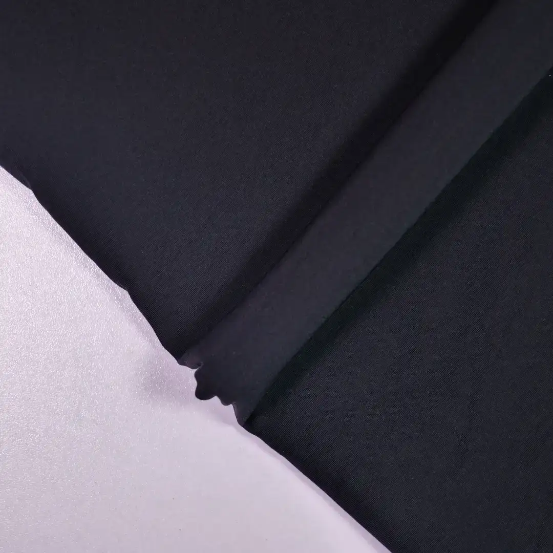 China Fabric for Yoga Clothes,Yoga Pants,Tracksuits Four-way Stretch (Bi-Stretch) Knit Fabric Nylon Spandex Black color buy from China wholesaler bulk order at wholesale price free worldwide shipping Alibaba