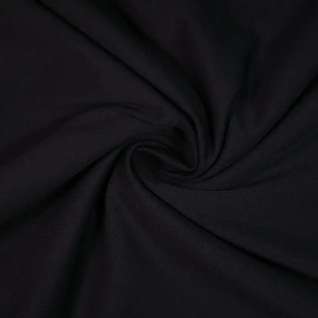 China Fabric for Yoga Clothes,Tracksuits Double Cloth/Layer Fabric Knit Fabric Nylon Spandex Black color buy from China wholesaler bulk order at wholesale price free worldwide shipping Alibaba