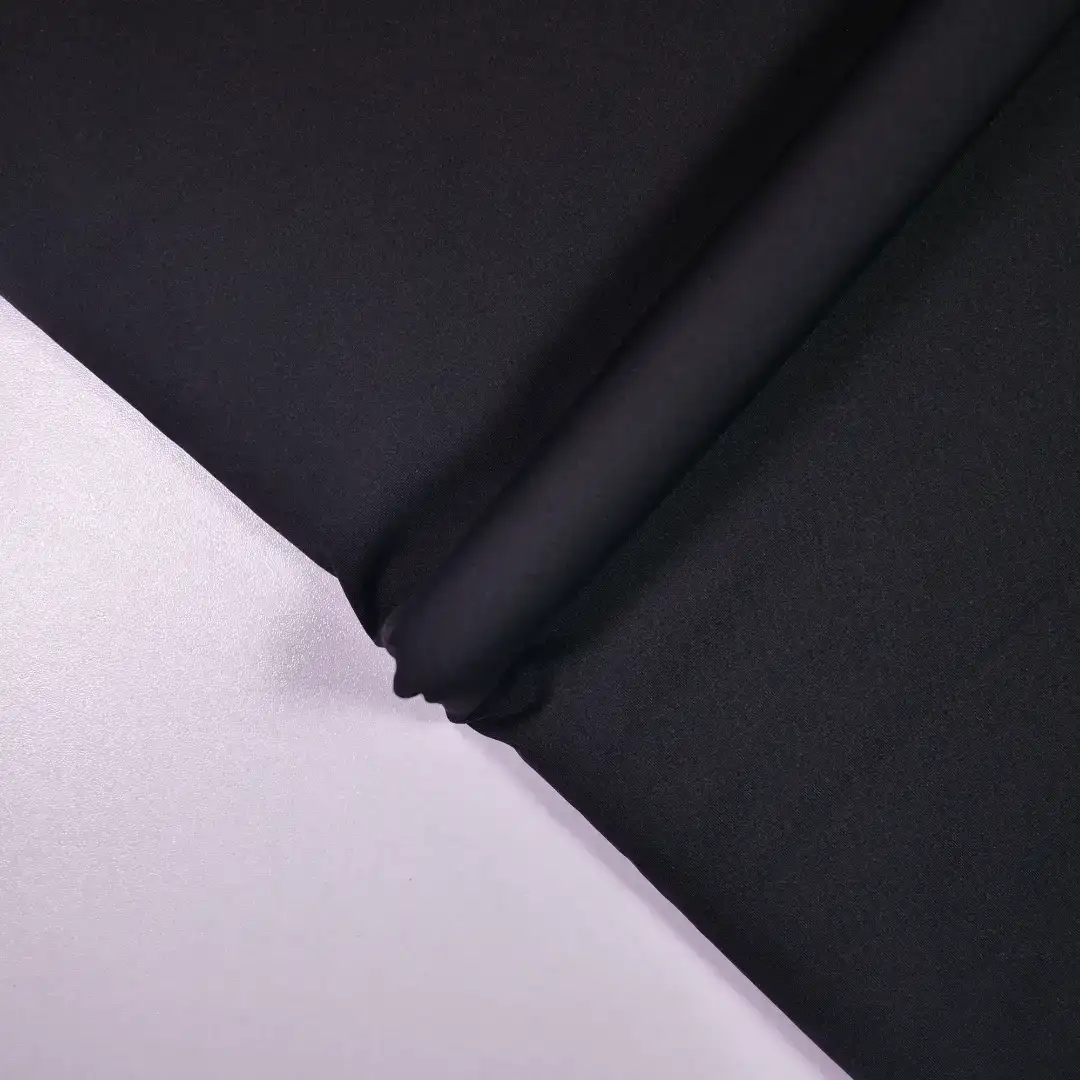 China Fabric for Yoga Clothes,Tracksuits Double Cloth/Layer Fabric Knit Fabric Nylon Spandex Black color buy from China wholesaler bulk order at wholesale price free worldwide shipping Alibaba