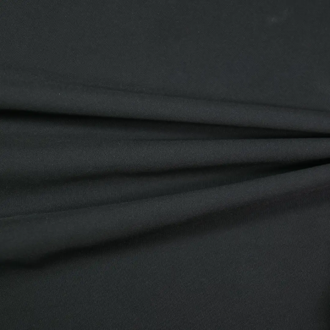 China Fabric for Pants,Trench Coat,Puff Sleeve Ruched Dress Composite fabric Synthetic Woven Fabric Polyester black color buy from China wholesaler bulk order at wholesale price free worldwide shipping Alibaba