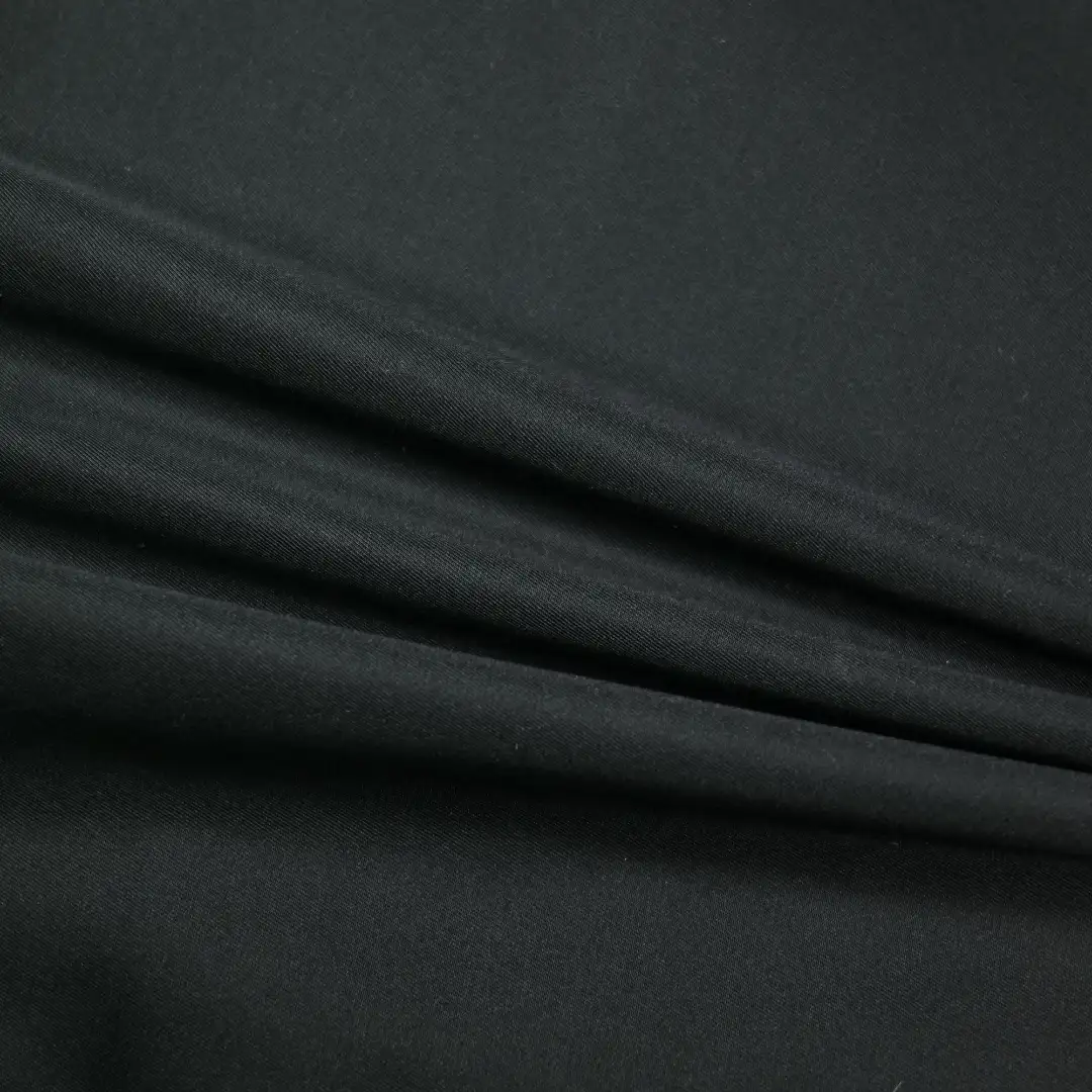 China Fabric for Shorts,Trench Coat,Ruffle Shirt Dress,Strap Midi Dress Composite fabric Synthetic Woven Fabric Polyester black color buy from China wholesaler bulk order at wholesale price free worldwide shipping Alibaba