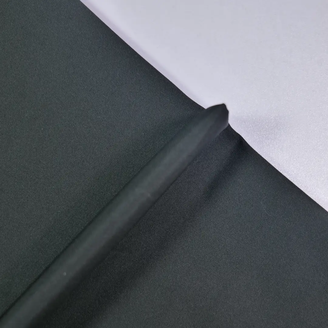 China Fabric for Shorts,Trench Coat,Ruffle Shirt Dress,Strap Midi Dress Composite fabric Synthetic Woven Fabric Polyester black color buy from China wholesaler bulk order at wholesale price free worldwide shipping Alibaba