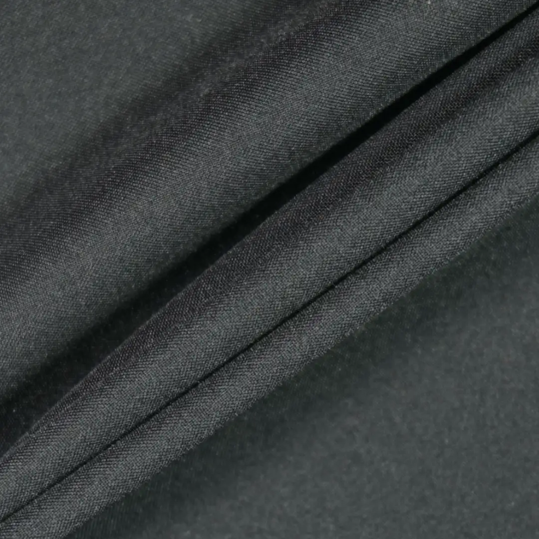 China Fabric for Shirt,Trench Coat,Open-Front Coat Composite fabric Synthetic Woven Fabric Polyester black color buy from China wholesaler bulk order at wholesale price free worldwide shipping Alibaba