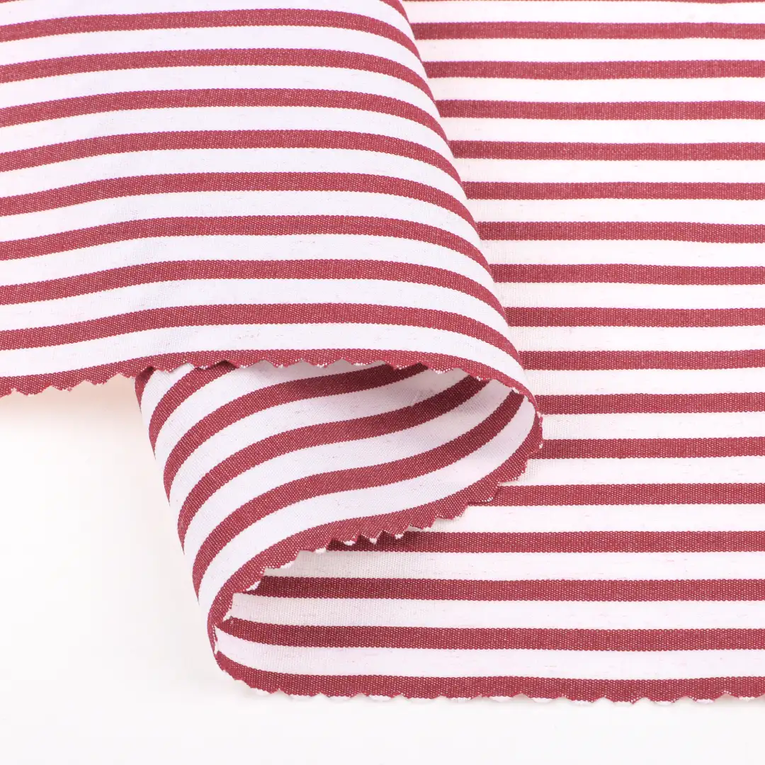 China Fabric for Blouse,Crop Top,Skirt Cotton YD Poplin Natural Woven Fabric Cotton stripe color buy from China wholesaler bulk order at wholesale price free worldwide shipping Alibaba