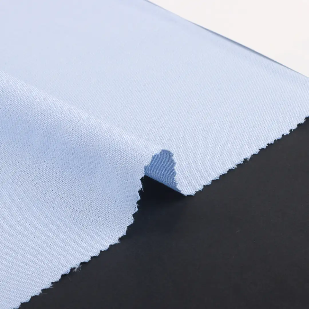China Fabric for Blouse,Skirt Chambray Woven Blended Fabric Cotton Polyester blue color buy from China wholesaler bulk order at wholesale price free worldwide shipping Alibaba