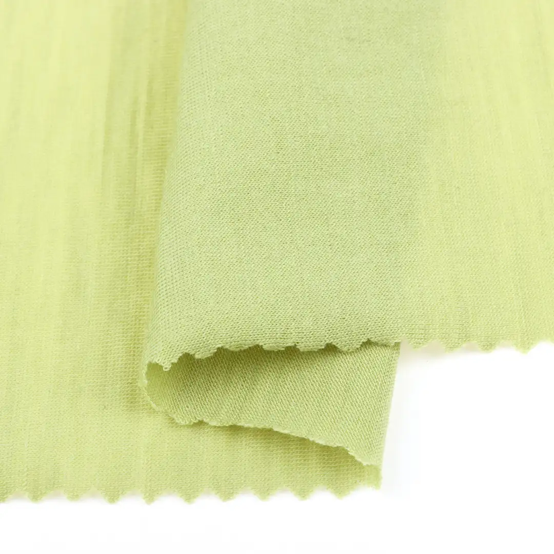 China Fabric for T-Shirt,Tank Top,Ladies Vest ,Loungewear Single Jersey Knit Fabric Wool Green color buy from China wholesaler bulk order at wholesale price free worldwide shipping Alibaba