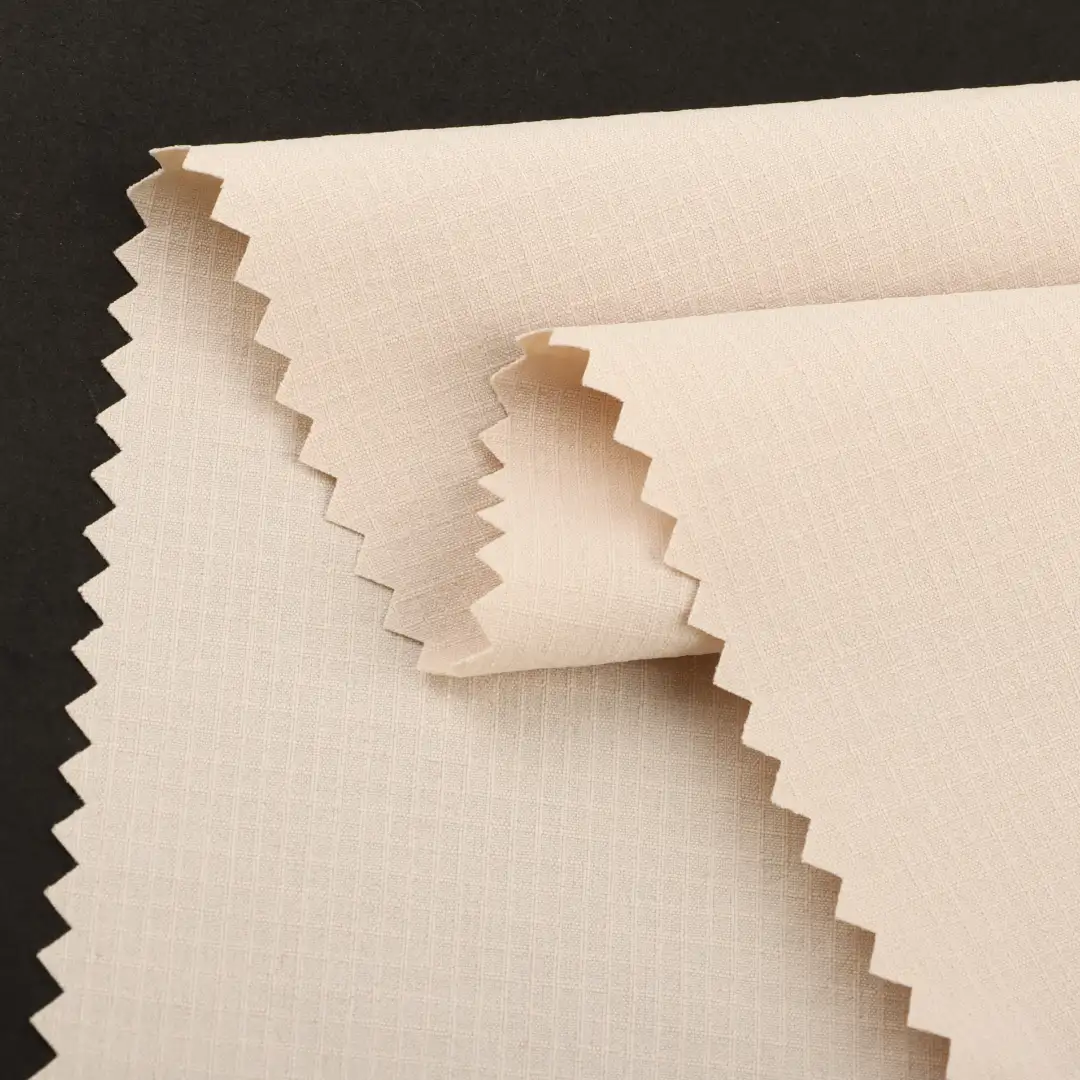 China Fabric for Jackets,Padded Jacket Four Stretch Nylon Woven Fabric Synthetic Woven Fabric Nylon Elastane khaki color buy from China wholesaler bulk order at wholesale price free worldwide shipping Alibaba