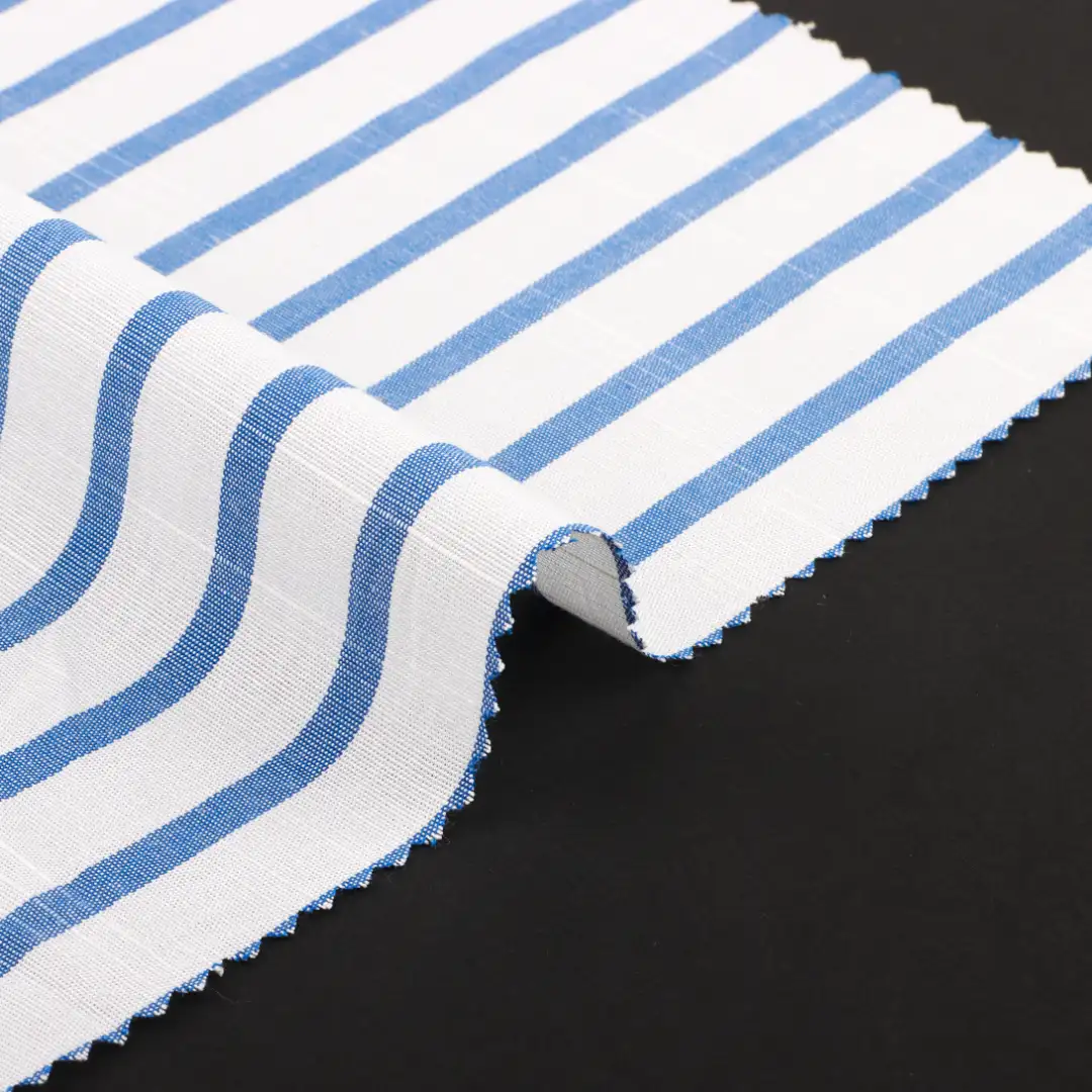 China Fabric for Blouse,Crop Top,Skirt Cotton/Rayon Plain Woven Blended Fabric Rayon Cotton stripe color buy from China wholesaler bulk order at wholesale price free worldwide shipping Alibaba