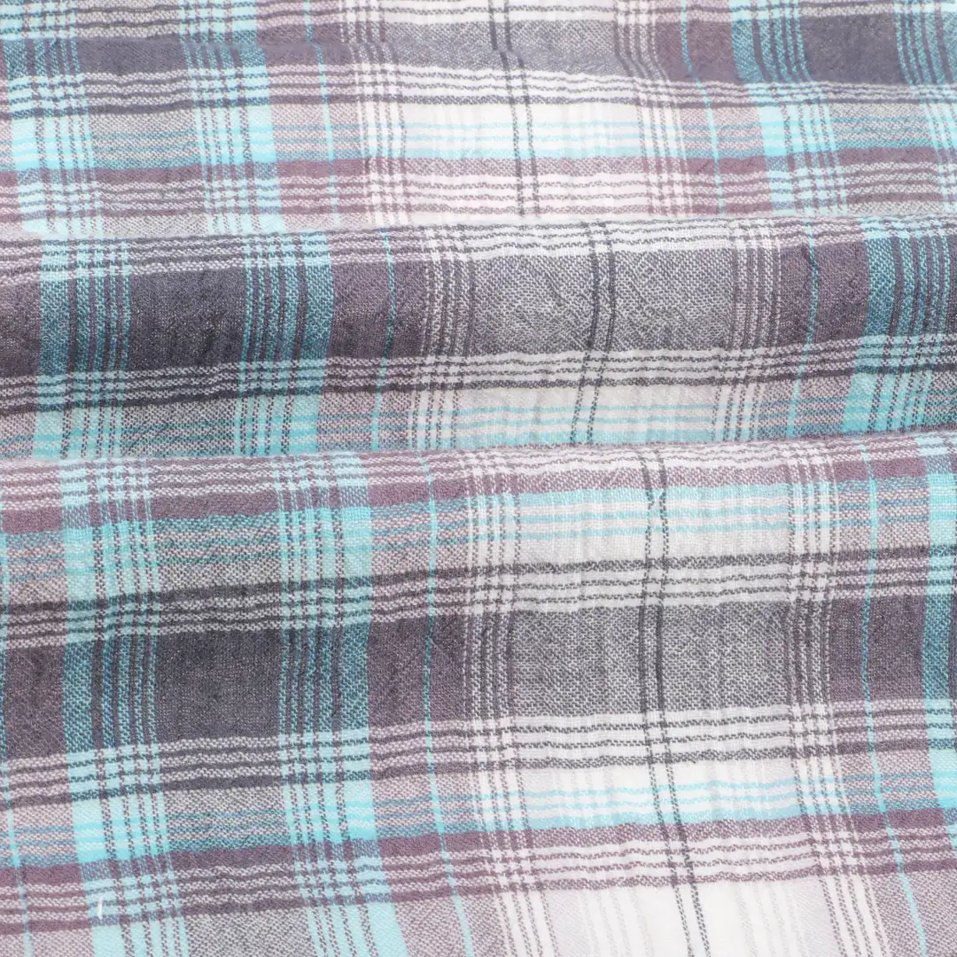 China Fabric for Blouse,Skirt Cotton YD Crepe Natural Woven Fabric Cotton Elastane check color buy from China wholesaler bulk order at wholesale price free worldwide shipping Alibaba