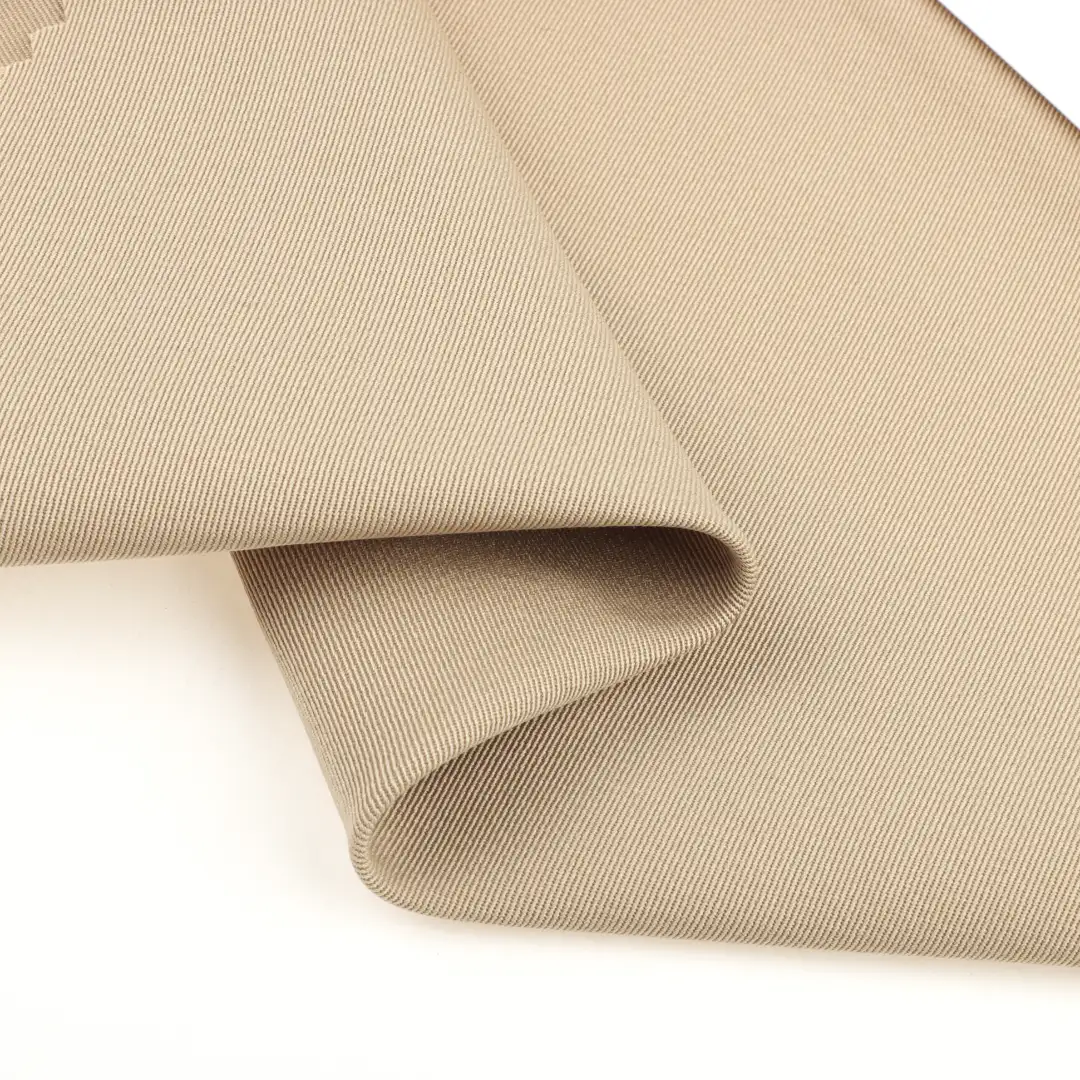 China Fabric for Pants,Jackets,Blazer,Shorts,Trench Coat Polyester Imitation Cotton Fabric Synthetic Woven Fabric Polyester khaki color buy from China wholesaler bulk order at wholesale price free worldwide shipping Alibaba
