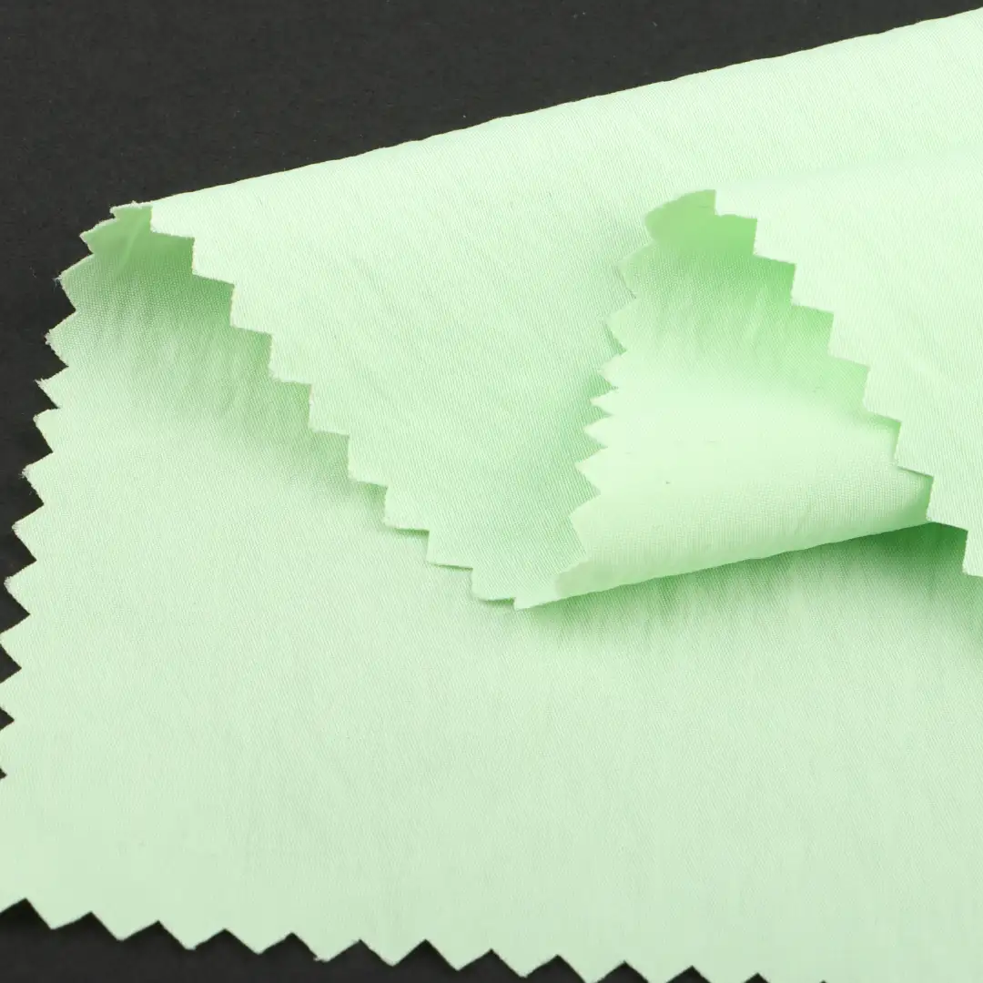 China Fabric for Jackets,Jogger,Down Jacket,Padded Jacket,Light Jacket Crepe Woven Blended Fabric Polyester Nylon Green color buy from China wholesaler bulk order at wholesale price free worldwide shipping Alibaba