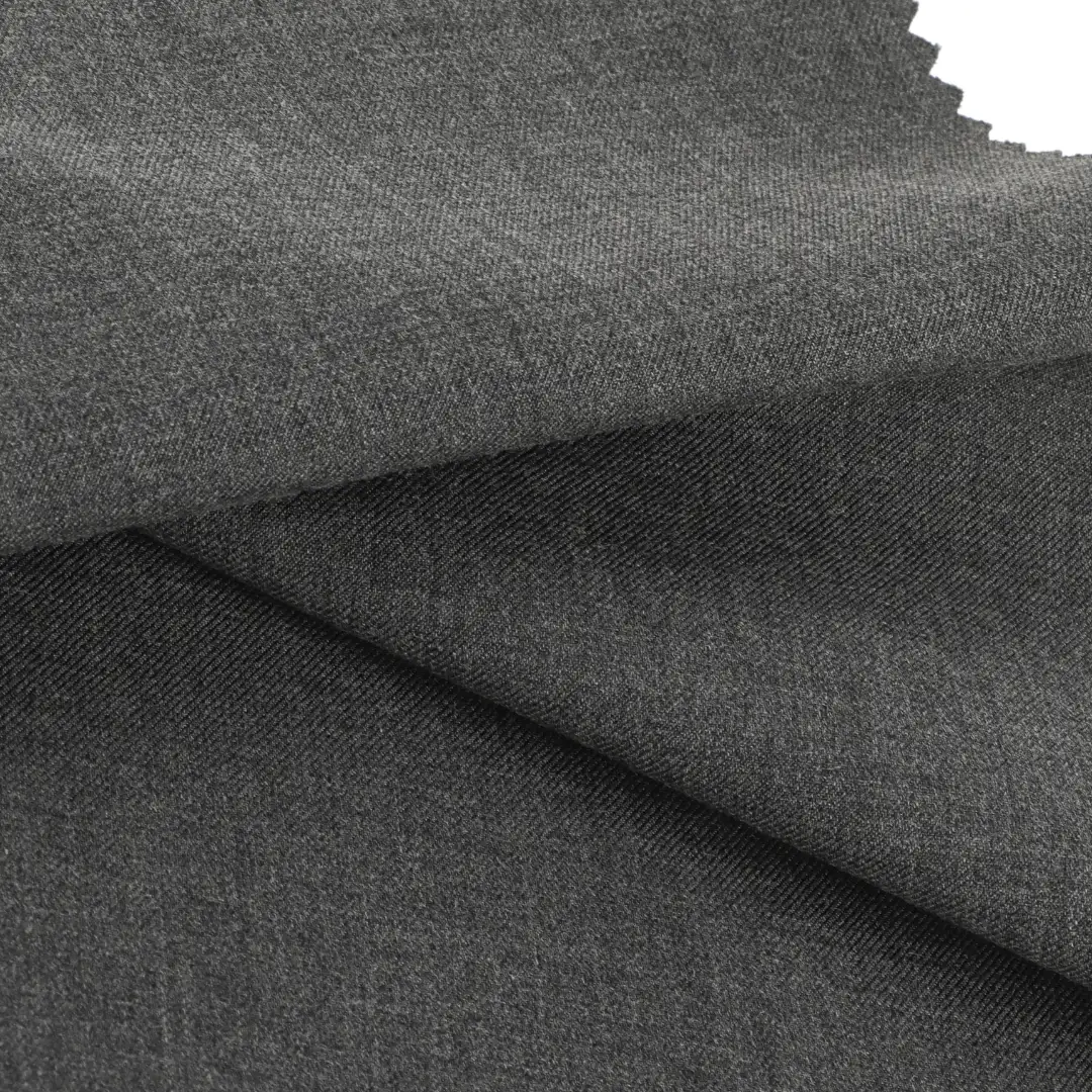 China Fabric for Pants,Trench Coat,Suit,Skirt  Polyester/Rayon Twill Woven Blended Fabric Polyester Rayon Grey color buy from China wholesaler bulk order at wholesale price free worldwide shipping Alibaba
