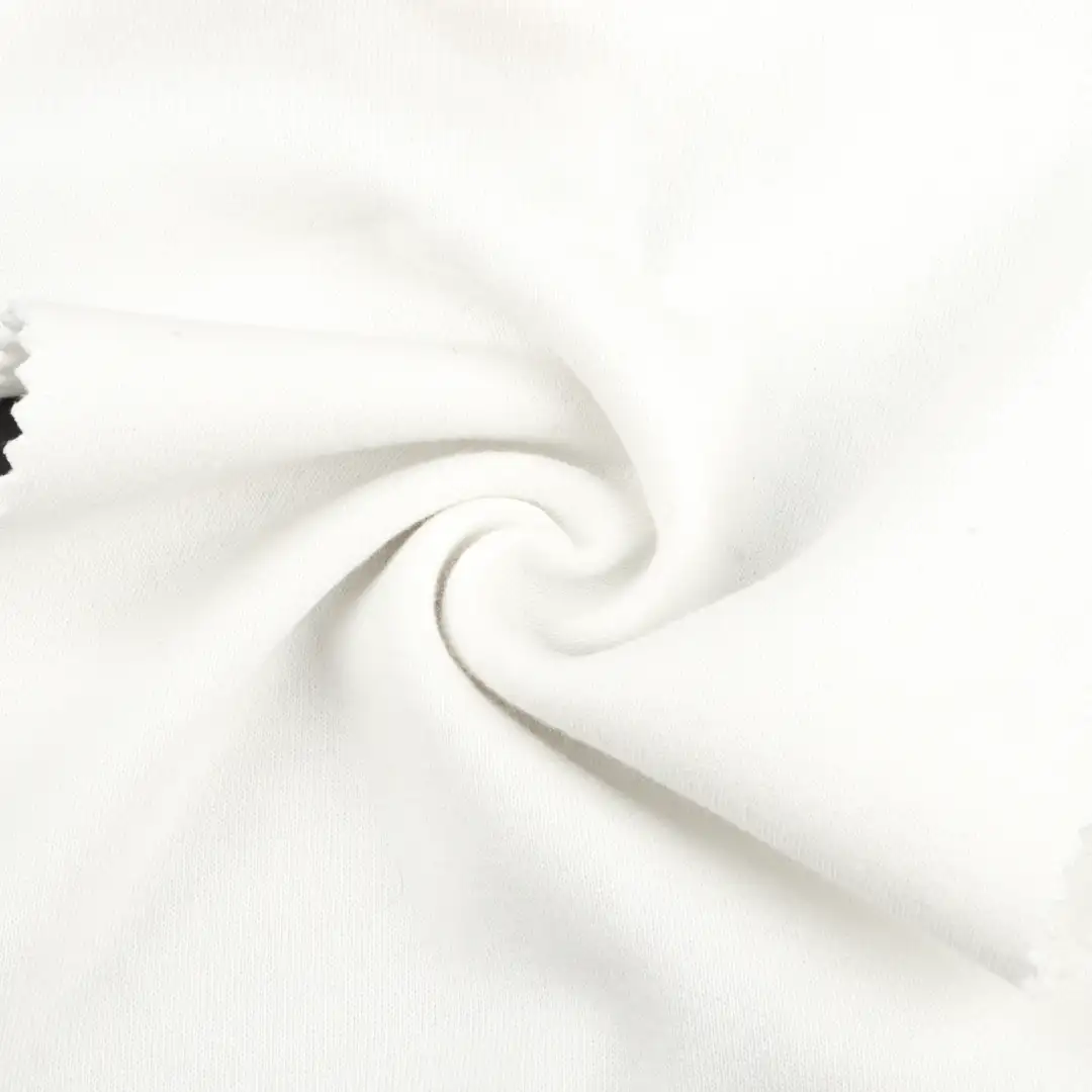 China Fabric for Knitted Trousers ,Loungewear,Sweatshirt French Terry Knit Fabric Cotton Polyester white color buy from China wholesaler bulk order at wholesale price free worldwide shipping Alibaba