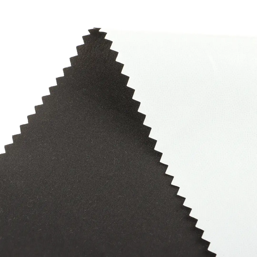China Fabric for Jackets,Trench Coat,Rain Coat Polyester Pongee Synthetic Woven Fabric Nylon black color buy from China wholesaler bulk order at wholesale price free worldwide shipping Alibaba