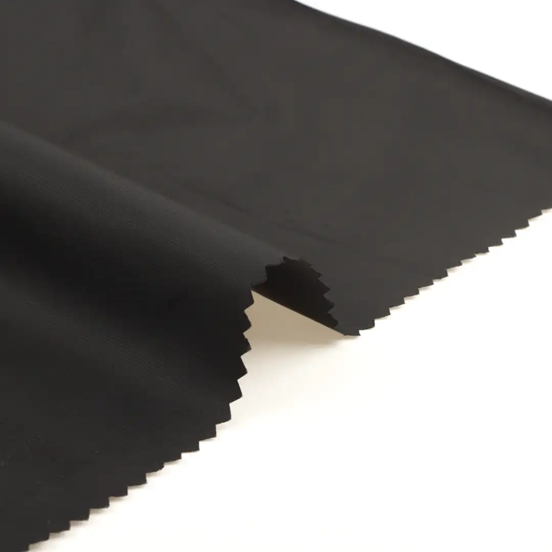 China Fabric for Pants,Trench Coat Polyester Taffeta Synthetic Woven Fabric Polyester black color buy from China wholesaler bulk order at wholesale price free worldwide shipping Alibaba