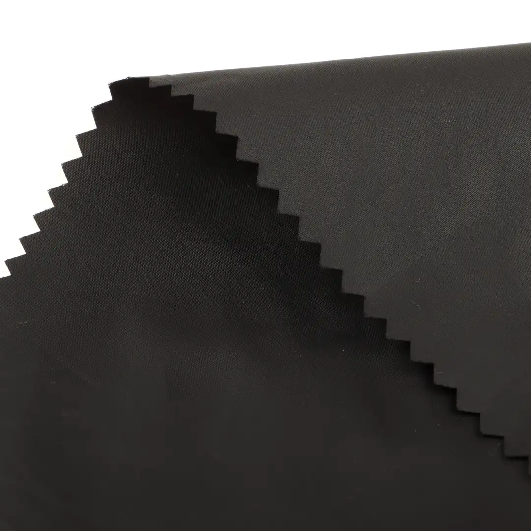 China Fabric for Pants,Trench Coat Polyester Taffeta Synthetic Woven Fabric Polyester black color buy from China wholesaler bulk order at wholesale price free worldwide shipping Alibaba