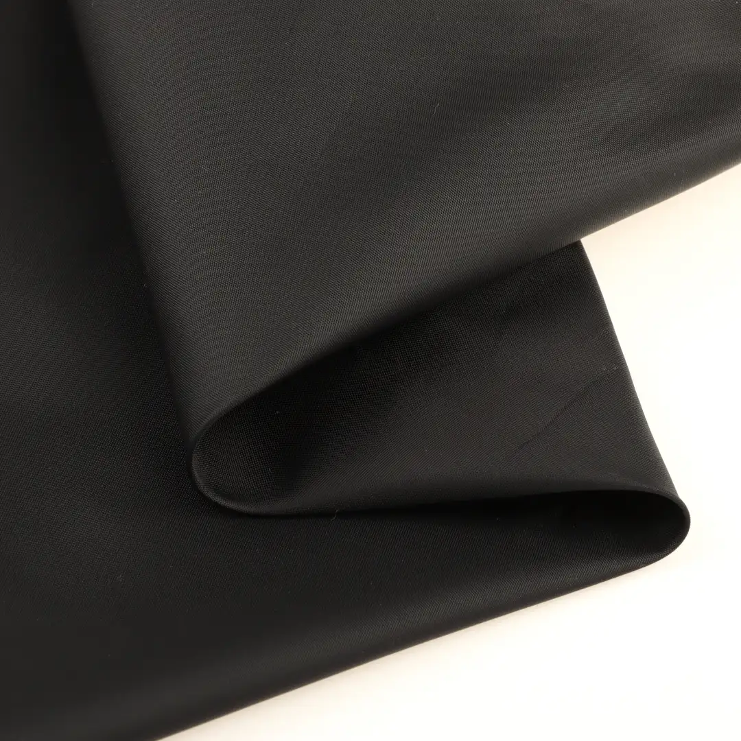 China Fabric for Pants,Trench Coat Polyester Taffeta Synthetic Woven Fabric Polyester black color buy from China wholesaler bulk order at wholesale price free worldwide shipping Alibaba