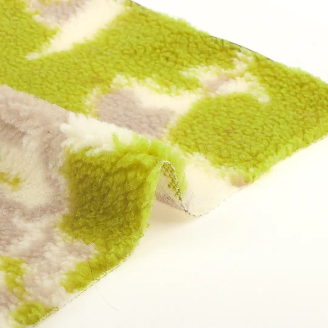 China Fabric for Jackets,Hoodie,Overcoat,Skirt  Sherpa Knit Fabric Polyester printing color buy from China wholesaler bulk order at wholesale price free worldwide shipping Alibaba