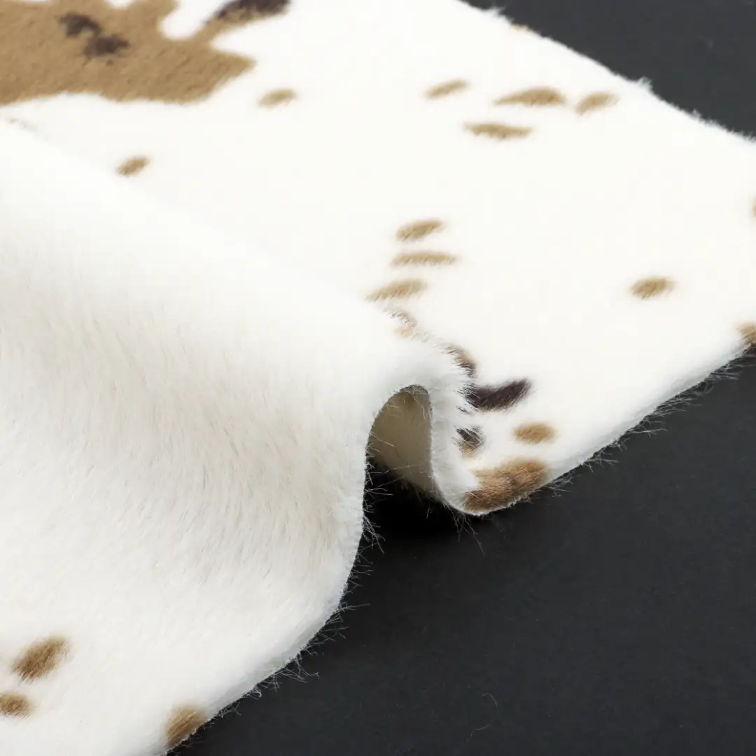 China Fabric for Jackets,Overcoat,Skirt ,Waist coat Fake Fur Knit Fabric Polyester Printing color buy from China wholesaler bulk order at wholesale price free worldwide shipping Alibaba