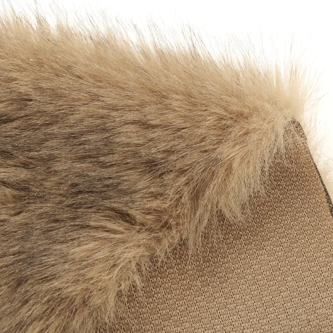 China Fabric for Overcoat,Skirt ,Waist coat Fake Fur Knit Fabric Polyester Brown color buy from China wholesaler bulk order at wholesale price free worldwide shipping Alibaba