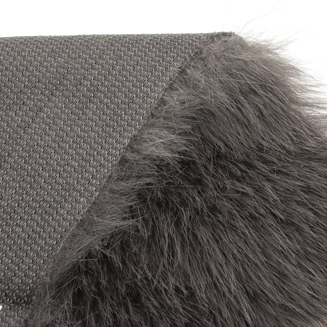 China Fabric for Overcoat,Skirt ,Waist coat Fake Fur Knit Fabric Polyester Grey color buy from China wholesaler bulk order at wholesale price free worldwide shipping Alibaba