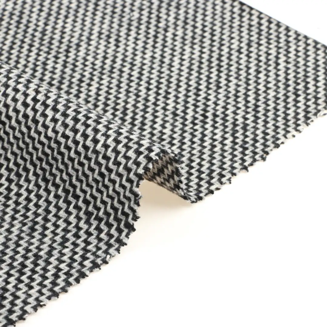 China Fabric for Pants,Jackets,Overcoat,Suit,Skirt  Woolen Tweed Woolen Wool Other black-white color buy from China wholesaler bulk order at wholesale price free worldwide shipping Alibaba