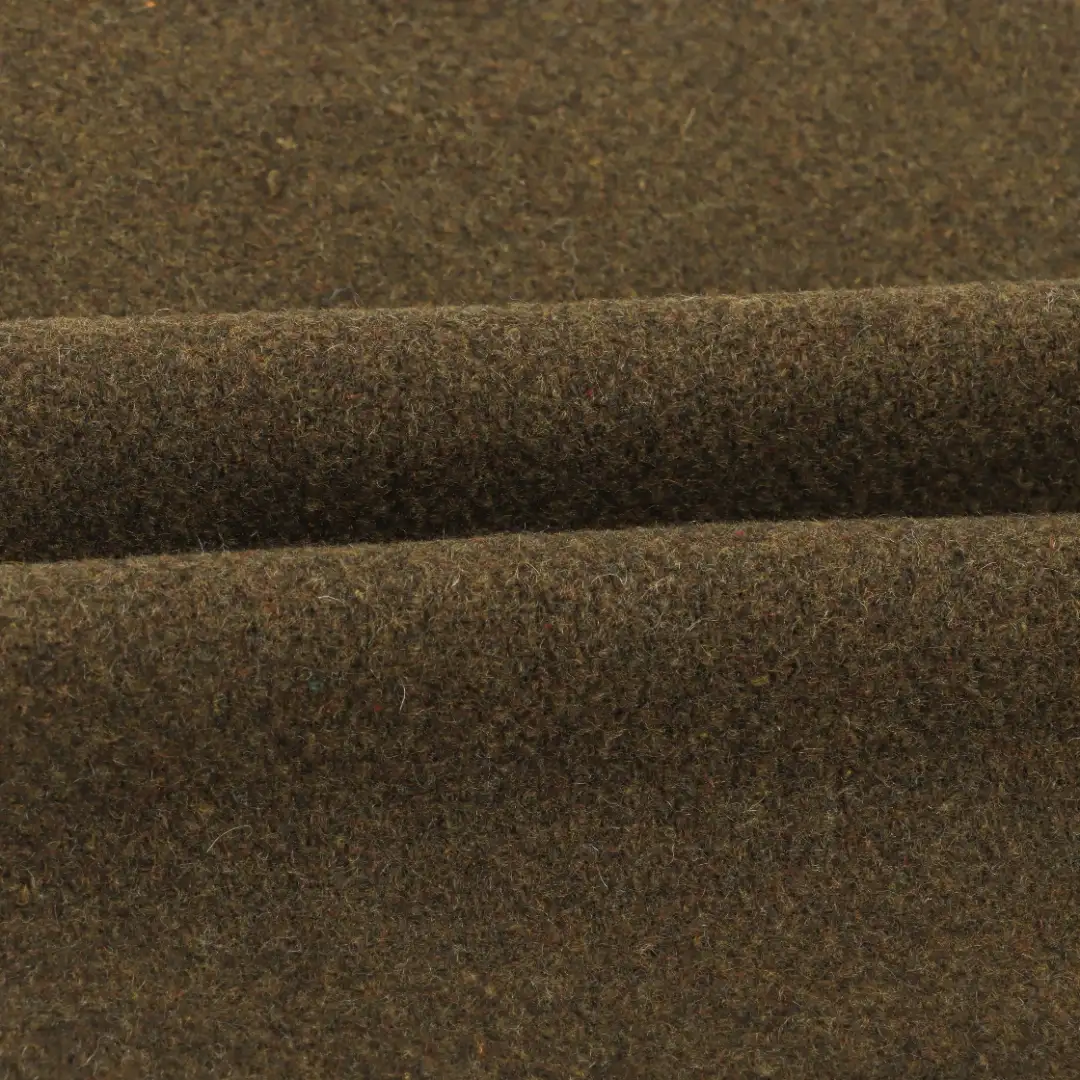 China Fabric for Pants,Jackets,Blazer,Overcoat Woolen Cut Velvet Woolen Wool Other Brown color buy from China wholesaler bulk order at wholesale price free worldwide shipping Alibaba