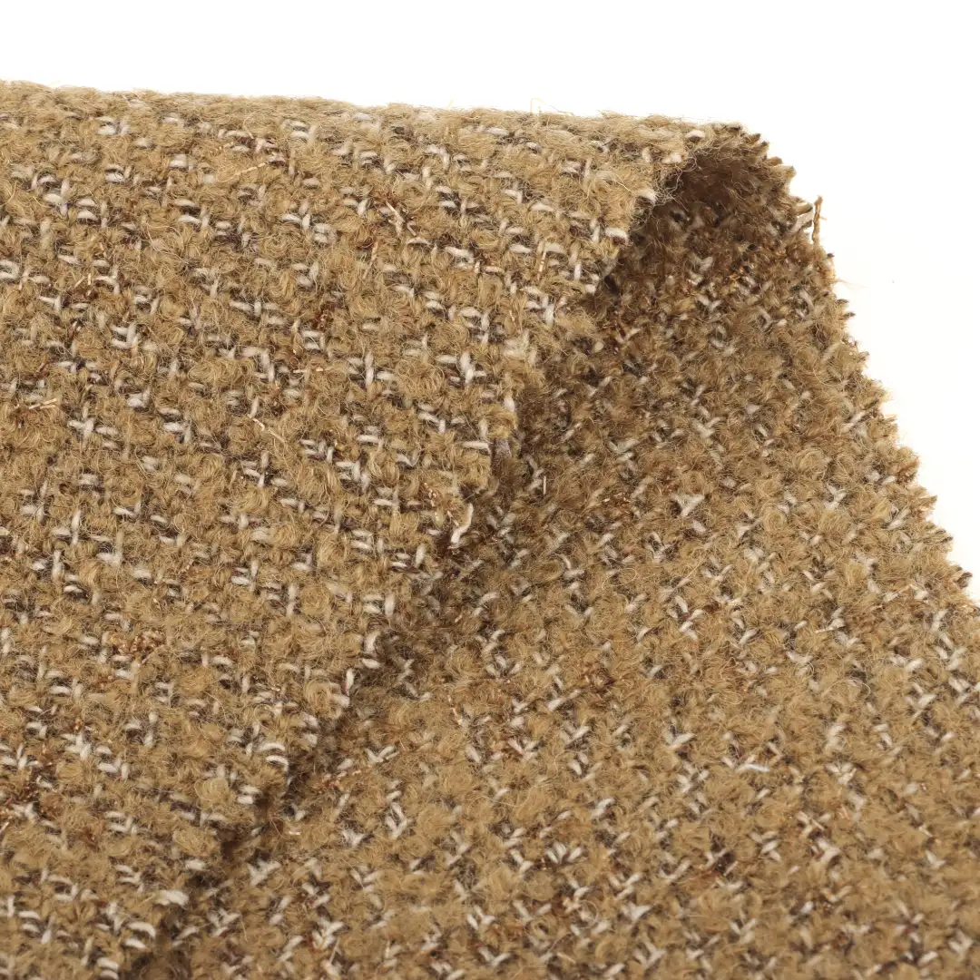 China Fabric for Jackets,Overcoat,Skirt  Woolen Tweed Woolen Wool Other yellow color buy from China wholesaler bulk order at wholesale price free worldwide shipping Alibaba