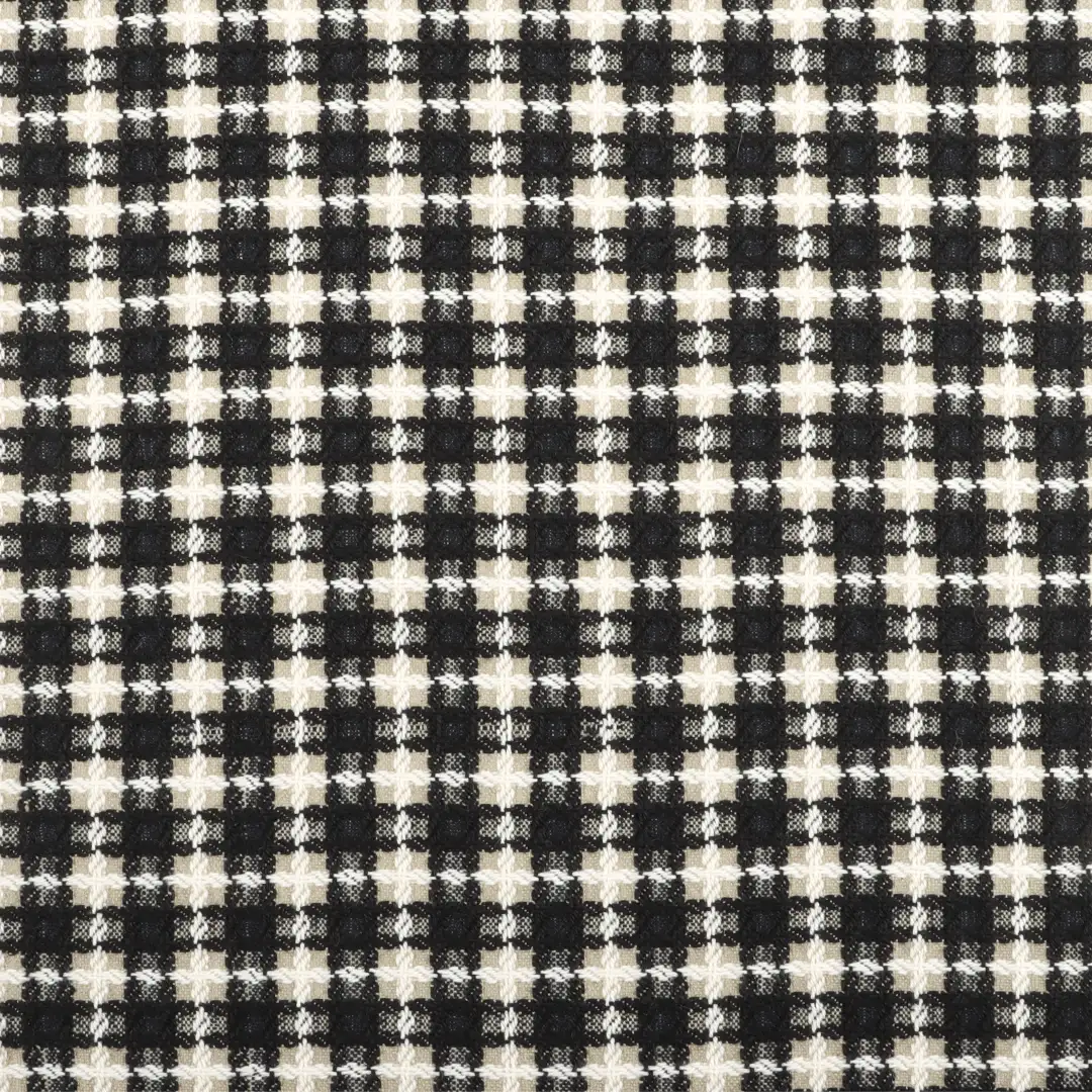 China Fabric for Overcoat,Suit,Skirt  Chanel-Style Fabric Woolen Polyester Cotton check color buy from China wholesaler bulk order at wholesale price free worldwide shipping Alibaba