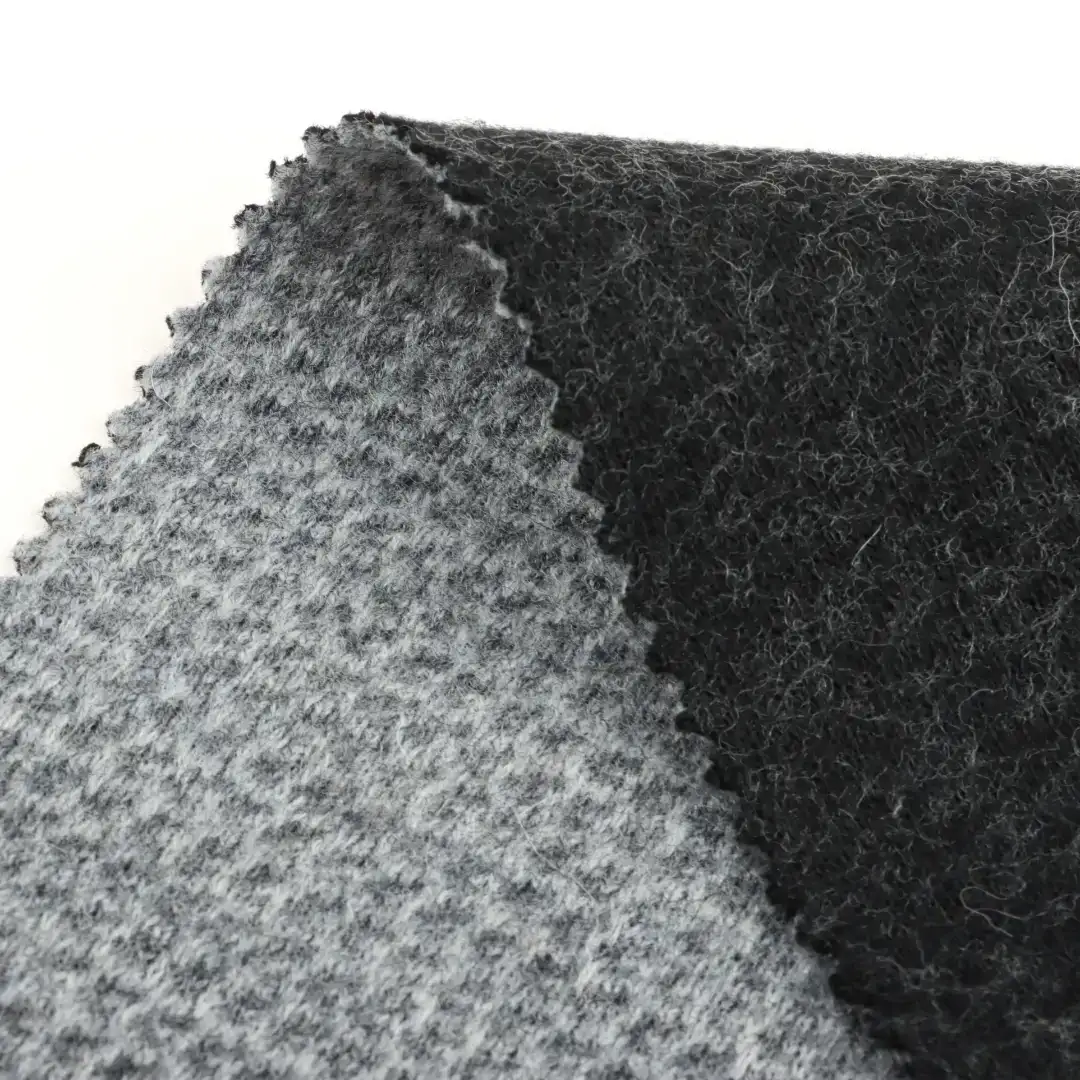China Fabric for Pants,Jackets,Hoodie,Overcoat,Suit Knit Woolen Fabric Woolen Polyester Wool Cotton dark grey color buy from China wholesaler bulk order at wholesale price free worldwide shipping Alibaba