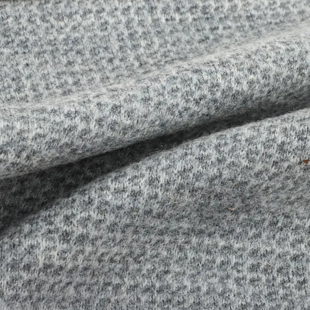 China Fabric for Pants,Jackets,Hoodie,Overcoat,Suit Knit Woolen Fabric Woolen Polyester Wool Cotton dark grey color buy from China wholesaler bulk order at wholesale price free worldwide shipping Alibaba