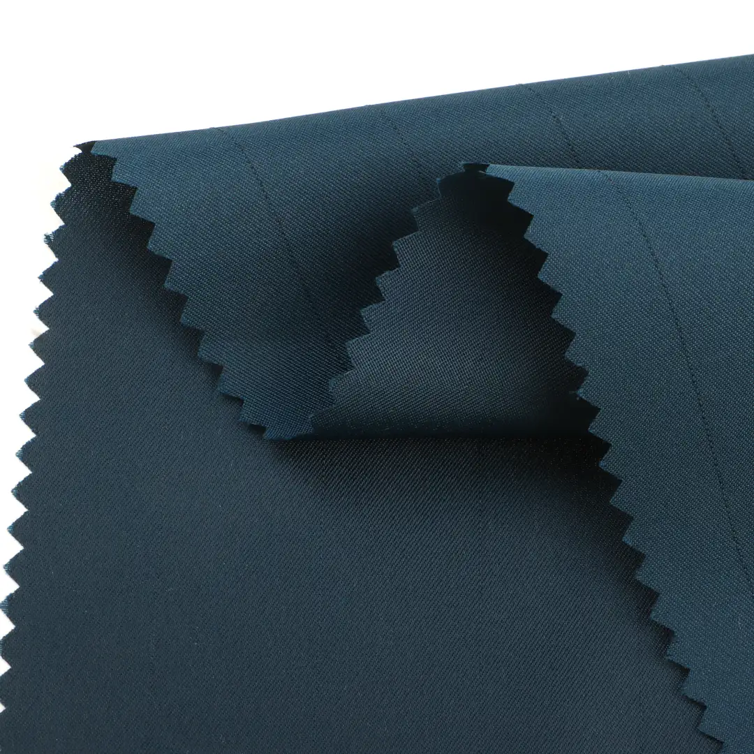 China Fabric for Jackets,Blazer,Trench Coat,Down Jacket,Padded Jacket,Waist coat Twill Synthetic Woven Fabric Polyester NAVY color buy from China wholesaler bulk order at wholesale price free worldwide shipping Alibaba