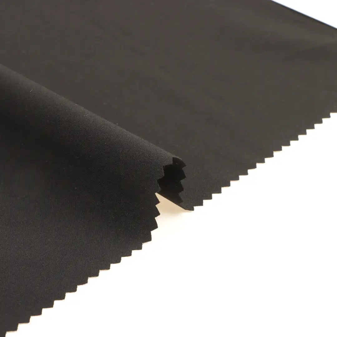 China Fabric for Pants,Blouse,Skirt,Trench Coat,Padded Jacket,Dresses (Cardigan Open) ,Dresses (Cardigan Button) ,Dresses (Pullover)  Four-way Stretch (Bi-Stretch) Woven Blended Fabric Polyester Spandex Black color buy from China wholesaler bulk order at wholesale price free worldwide shipping Alibaba