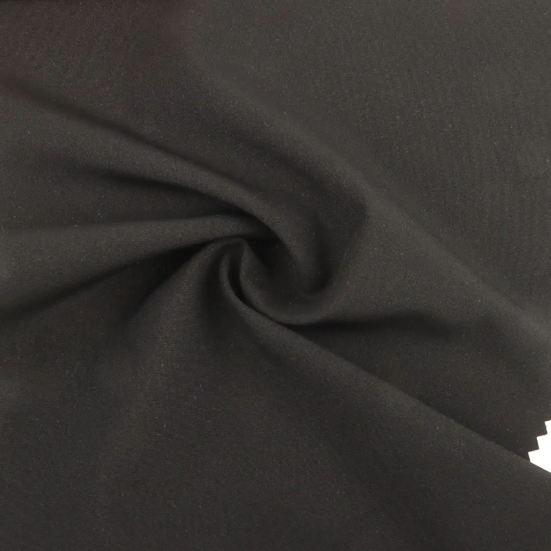China Fabric for Pants,Blouse,Skirt,Trench Coat,Padded Jacket,Dresses (Cardigan Open) ,Dresses (Cardigan Button) ,Dresses (Pullover)  Four-way Stretch (Bi-Stretch) Woven Blended Fabric Polyester Spandex Black color buy from China wholesaler bulk order at wholesale price free worldwide shipping Alibaba