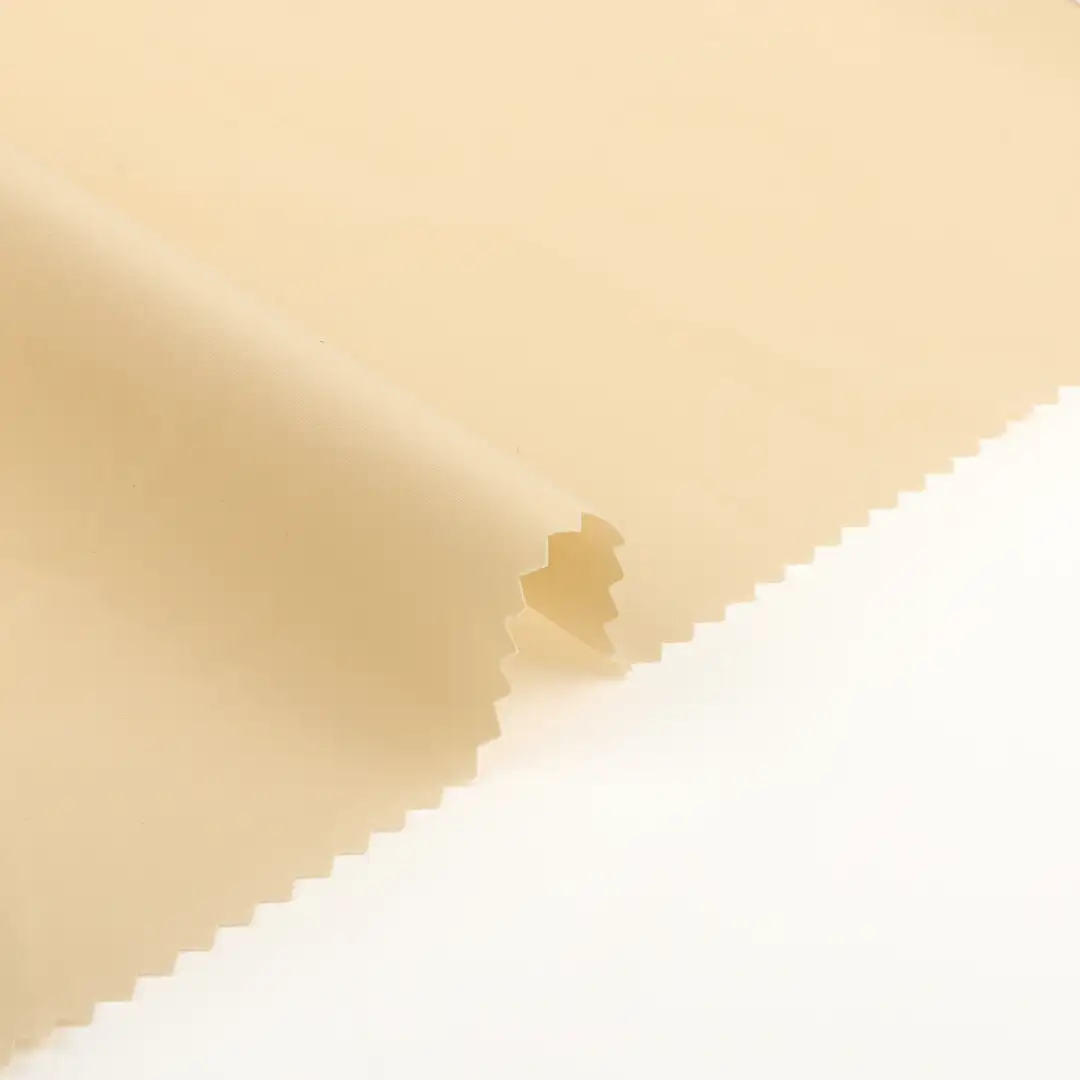 China Fabric for Pants,Jogger,Hoodie,Tracksuits Polyester Pongee Synthetic Woven Fabric Polyester Beige color buy from China wholesaler bulk order at wholesale price free worldwide shipping Alibaba