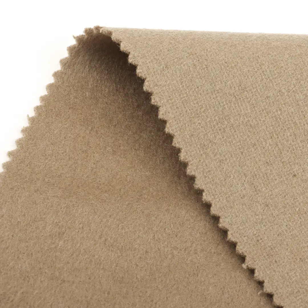China Fabric for Pants,Overcoat,Skirt  Woolen Overcoat Woolen Wool Polyester Other Camel color buy from China wholesaler bulk order at wholesale price free worldwide shipping Alibaba