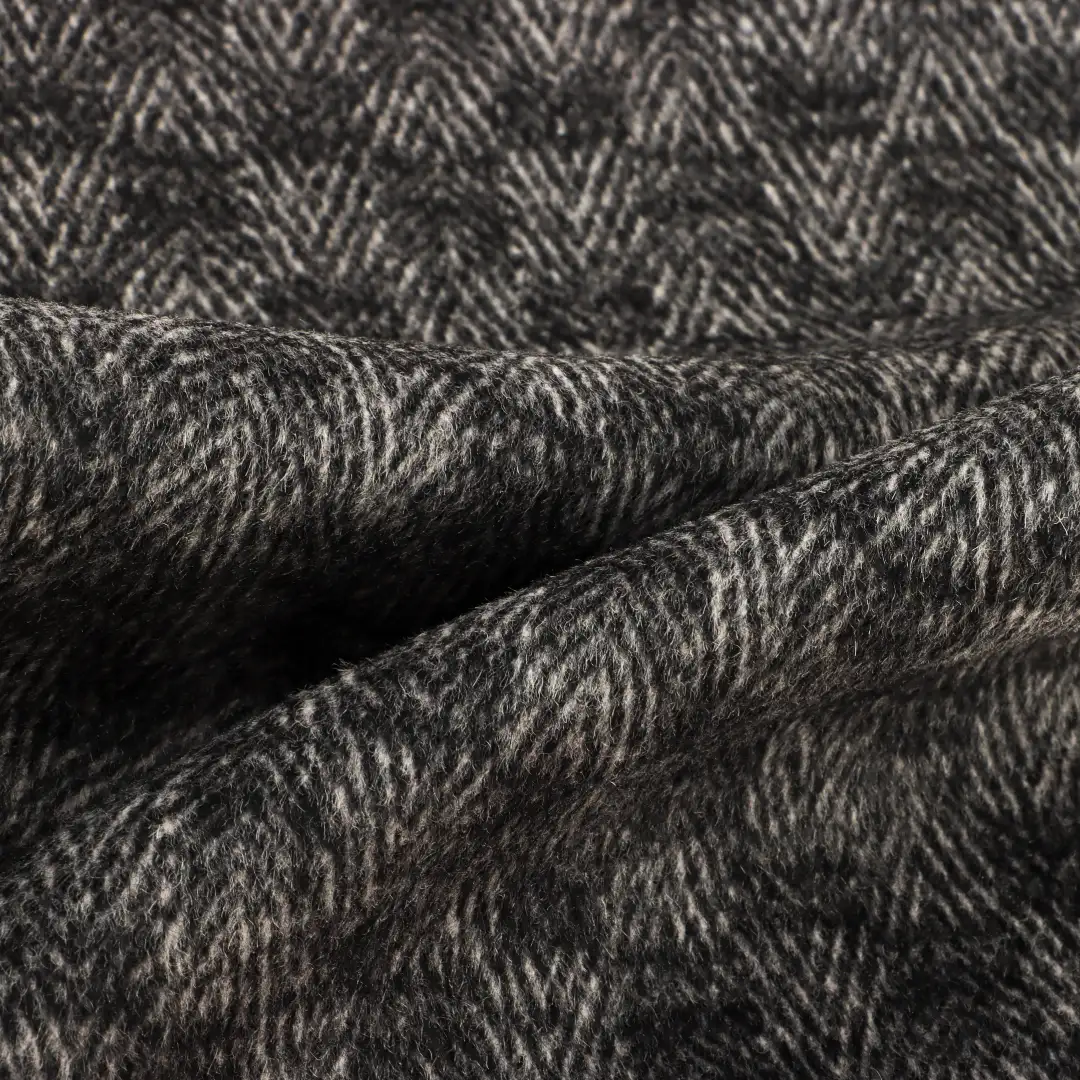 China Fabric for Pants,Overcoat,Suit,Skirt  Woolen Tweed Woolen Wool Other Black-White color buy from China wholesaler bulk order at wholesale price free worldwide shipping Alibaba
