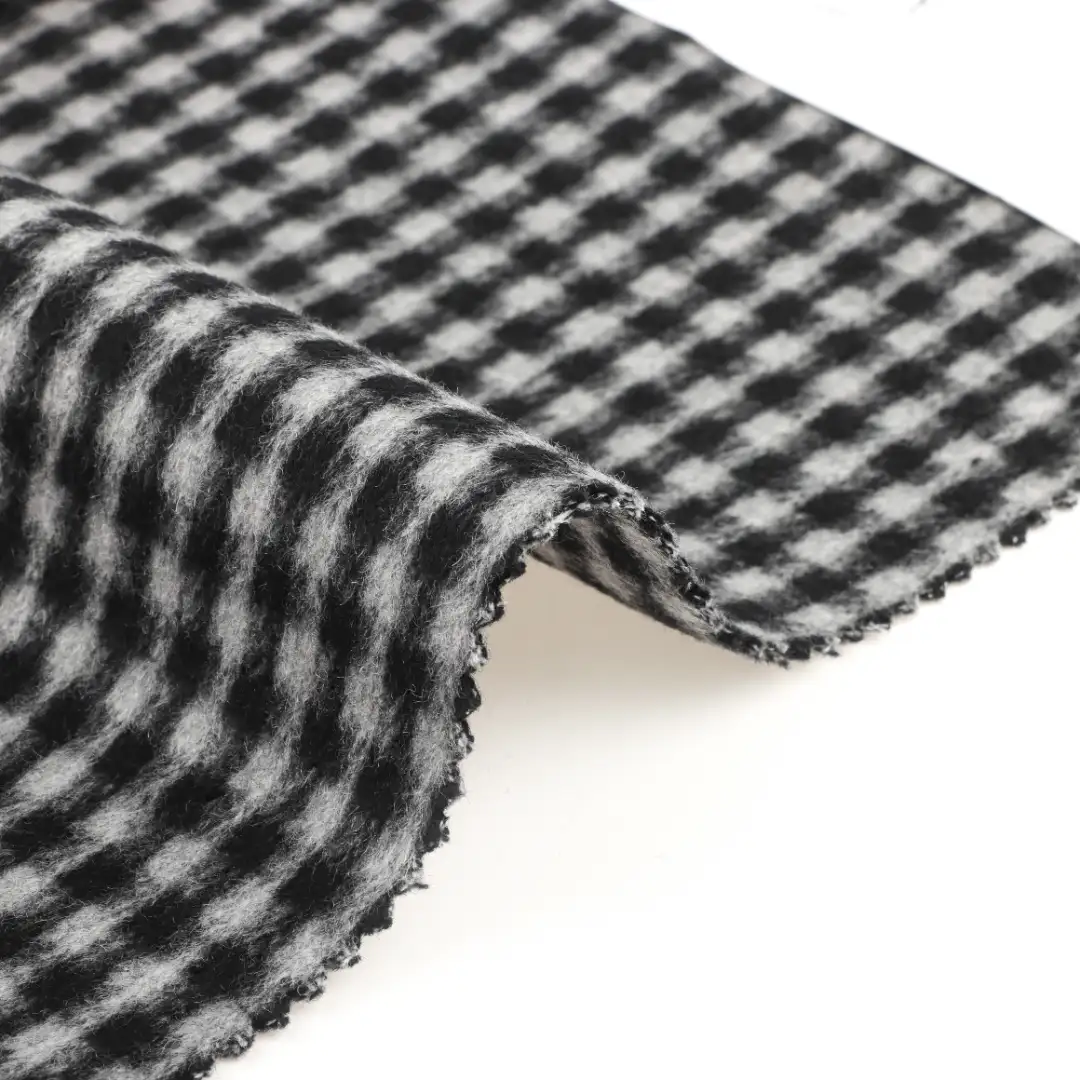 China Fabric for Pants,Blazer,Overcoat,Skirt  Woolen Overcoat Woolen Wool Other Black-White color buy from China wholesaler bulk order at wholesale price free worldwide shipping Alibaba