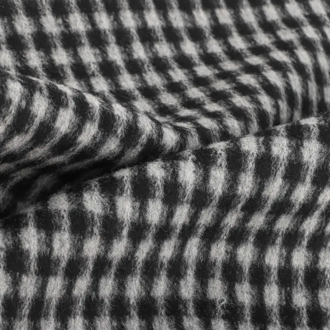 China Fabric for Pants,Blazer,Overcoat,Skirt  Woolen Overcoat Woolen Wool Other Black-White color buy from China wholesaler bulk order at wholesale price free worldwide shipping Alibaba