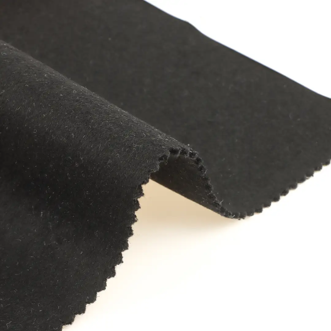 China Fabric for Blazer,Overcoat,Skirt  Woolen Overcoat Woolen Wool Other Black color buy from China wholesaler bulk order at wholesale price free worldwide shipping Alibaba