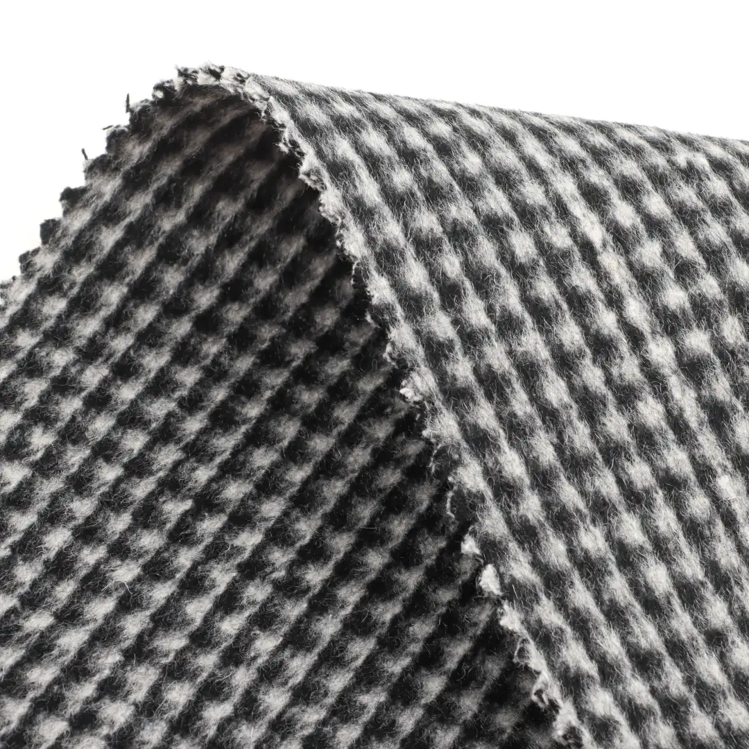 China Fabric for Overcoat,Suit,Skirt  Woolen Overcoat Woolen Wool Other Black-White color buy from China wholesaler bulk order at wholesale price free worldwide shipping Alibaba
