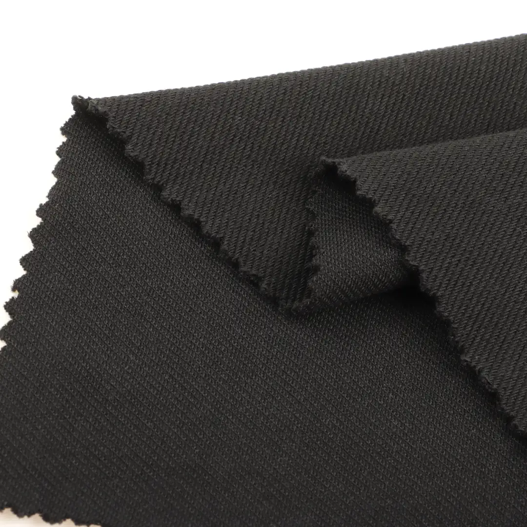 China Fabric for T-Shirt,Leggings,Sweatshirt,Tracksuits Ponte Roma Knit Fabric Cotton Polyester Spandex black color buy from China wholesaler bulk order at wholesale price free worldwide shipping Alibaba