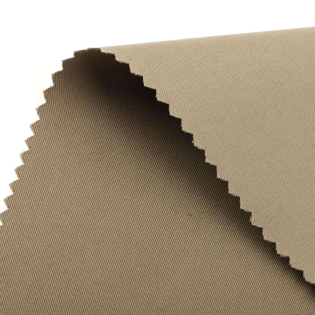 China Fabric for Pants,Jackets,Trench Coat TC Twill Woven Blended Fabric Cotton Polyester KHAKI color buy from China wholesaler bulk order at wholesale price free worldwide shipping Alibaba